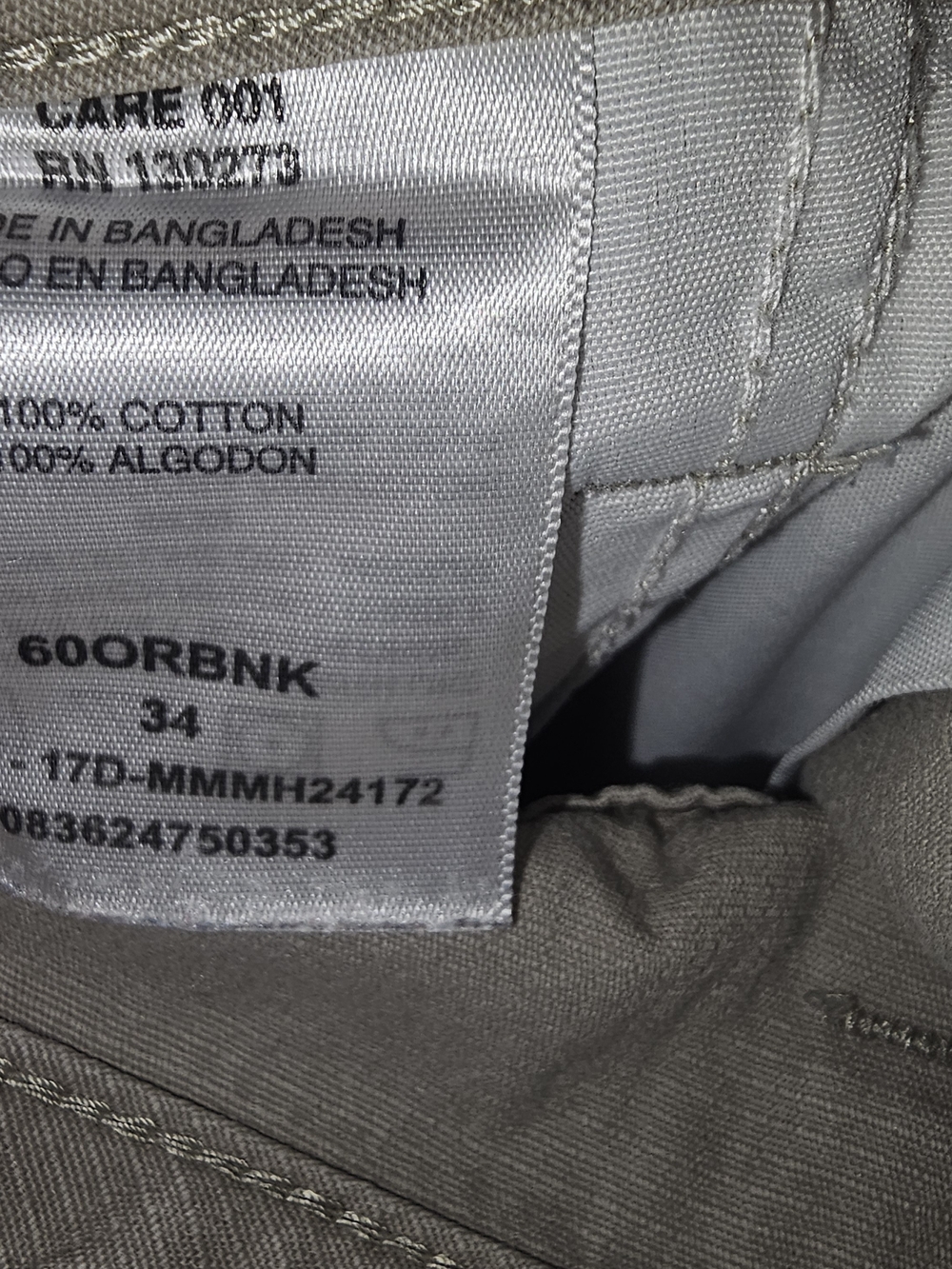 Wrangler Men's Cargo Shorts in Light Khaki - Picture 5 of 5